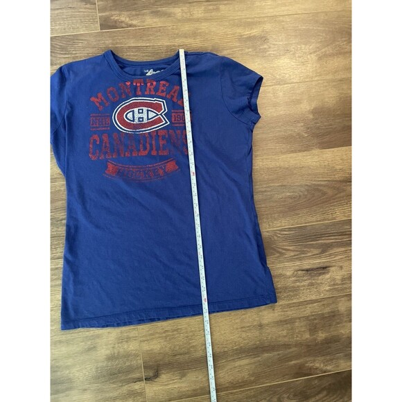 Montreal Canadiens Womens Short Sleeve Scoop Neck Shirt Size Large NHL Hockey - Picture 2 of 5